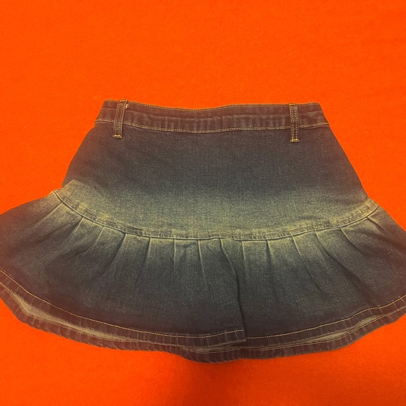 Momokrom (sold by Simons) faded blue pleated denim micro miniskirt NWT - Picture 9 of 12